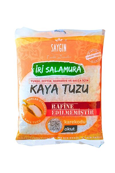 Saygın SAYGIN İri Salamura Kaya Tuzu 1500 Gr