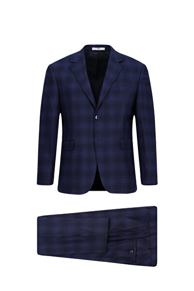 Kiğılı 7 Drop Slim Fit Slim Fit Plaid Classic Suit