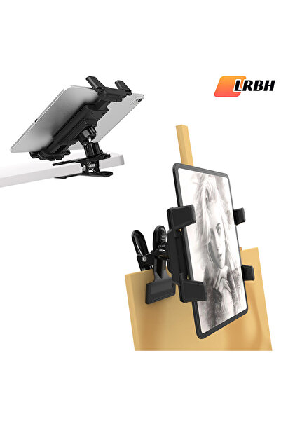 Choice مشبك حامل معدني عالمي للهاتف/الكمبيوتر اللوحي، مناسب لسطح المكتب/الطاو...