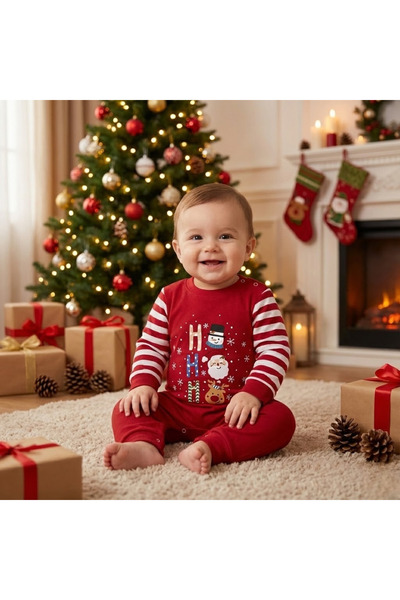 babysena Ho Ho Ho! Yılbaşı Temalı Bebek Tulum