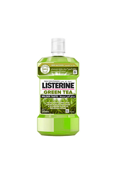 Listerine Green Tea Mouth Wash 500ml 253367 --- ليسترين غسول للفم بنكهه الشاي الأخضر 500مل