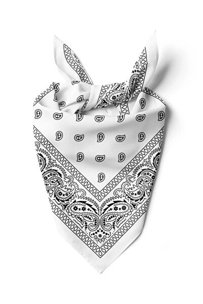Modabutik A4 WHITE ŞALLI BANDANA DG12196