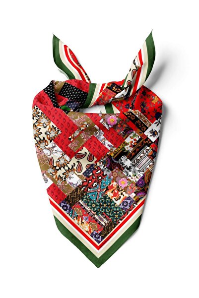 Modabutik F71 PATCHWORK FOLKLORIK BANDANA DG11988