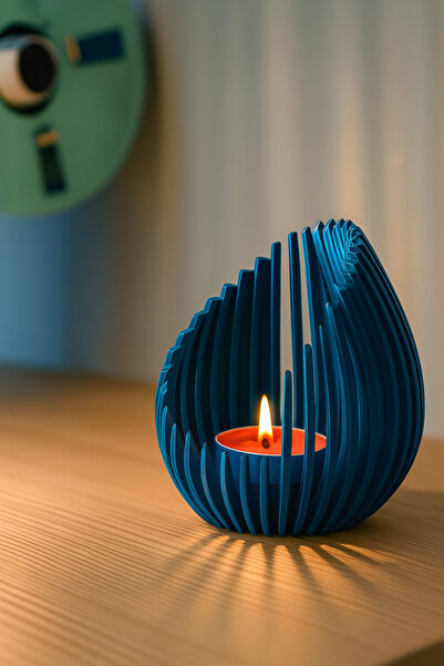 Miolette Tasarım Dekoratif Mumluk Ortam Aydınlatan Şık Ev Dekoru