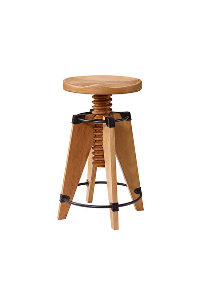 Ron Burgu Ahşap Tabure