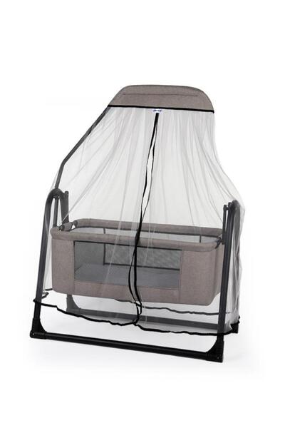 Tommybaby Sude Tüllü Sepet Beşik Sallanabilir Bebek Beşiği Tüllü Beşik