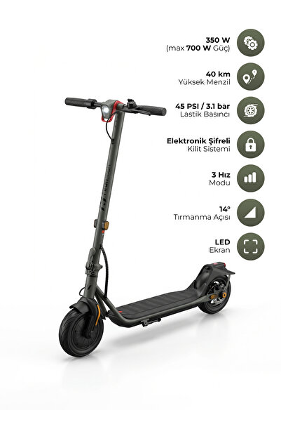 PiranTech JB-545 Elektrikli Scooter – Max. 700W, 25 Km/s Hız, Disk Fren, IPX5, 13.2Ah Batarya