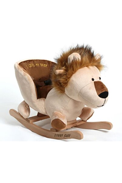 Tommybaby Egitici Peluş Sallanan Aslan Ahsap Sallanan ASLAN