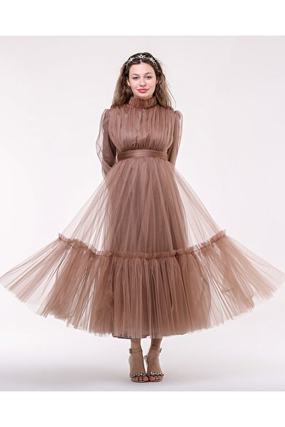 Asees Βραδινό φόρεμα και τούλινο φόρεμα Princess Hijab για αποφοίτηση