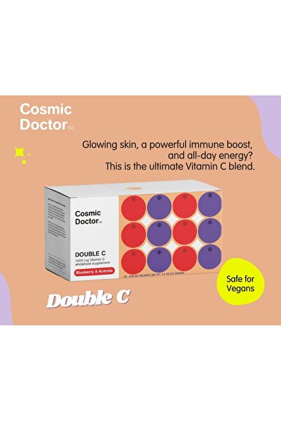 Cosmic Doctor - دبل سي 1500 ملغ فيتامين سي - توت أزرق وأسيرولا
