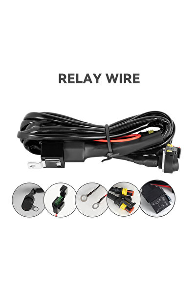 Choice سلك مرحل لمصابيح الضباب للدراجات النارية، تسخير أسلاك مصباح LED، مصباح أمامي، سلك مرحل لمصابيح الدراجة النارية