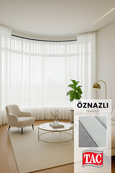 Taç Linen Tulle Curtain Ecru – Custom Woven Premium Quality Modern Design Stylish Decorative Model