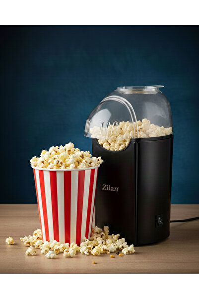 Zilan ZLN8045 Popcorn | Patlamış Mısır Makinesi | 1200W | Yağsız ve Sağlıklı Pişirme | Siyah