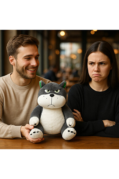 Pufu Toys Asabi Kedi Peluş Oyuncak Oyun Arkadaşı 45 Cm