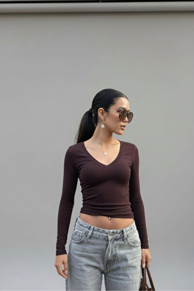 Windy Island Γυναικεία μπλούζα με λαιμόκοψη σε σχήμα V