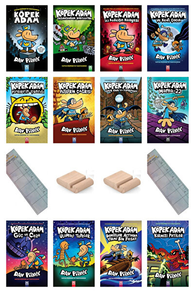 Altın Kitaplar KÖPEK ADAM SERİSİ / 12 KİTAP TAM SETİ / 8-12 Yaş Hikaye / Çizg...