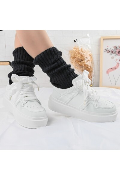 Tmall Pantofi sport pentru femei, D1308, din piele ecologică, negri