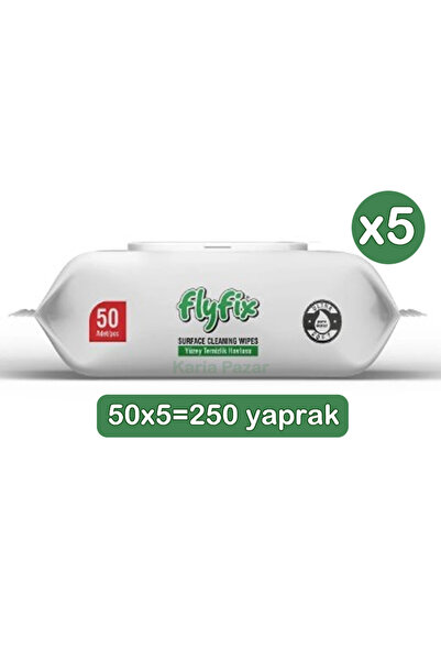 Flyfix Easy Clean Beyaz Sabunlu Yüzey Temizlik Havlusu 5’li Paket