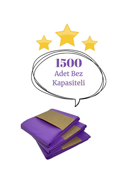 Korbell 16L Çöp Kutuları Ile Uyumlu 1500 Bebek Bezi Kapasiteli 3 Paket Yerli ...
