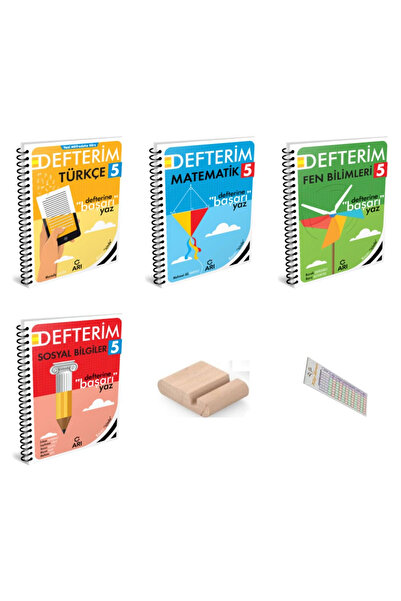 Arı Yayıncılık Arı Yayınları 5. Sınıf DEFTERİM Seti 2025 MÜFREDAT ( Türkçe Ma...