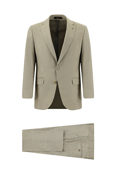 Abdullah Kiğılı 6 Drop Regular Fit Standard croială Costum cu dungi din lână