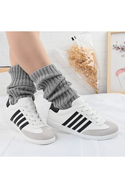 Tmall Pantofi sport pentru femei, D1303, din piele ecologică, albi