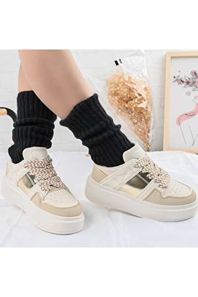 Tmall Pantofi sport de dama,D1308,Din piele ecologica,Beige
