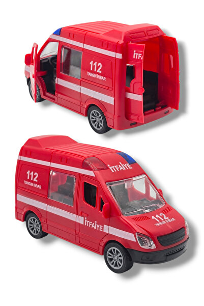 Fidan oyuncak يمكن فتح أبواب الحافلة الصغيرة لمحرك الإطفاء