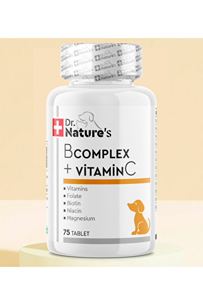 Dr. Nature's Köpekler İçin B-Complex C Vitamini -Enerji Metabolizması ve Desteği Sağlayan 75 Tablet