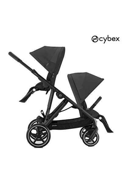 Cybex Gazelle S (Black Şasi) İkiz Bebek Arabası (Moon Black)