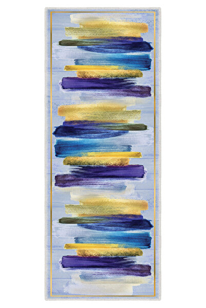 Homefesto Dekoratif Kaymaz Taban Özel Tasarım Yumuşak Yüzeyli Kesme Yolluk Ko...