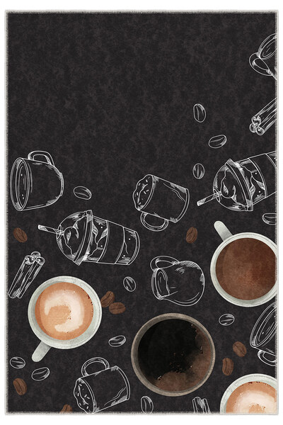 Homefesto Modern Dekoratif Yıkanabilir Kaymaz Taban Halı – İnce, Yumuşak Salo...