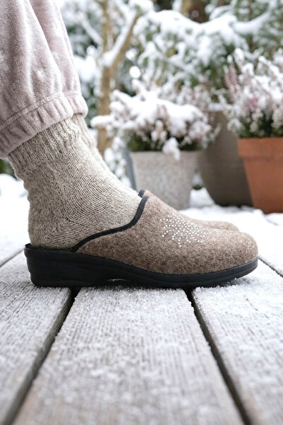 GEZER Women's Winter Home Garden High Heel Slippers