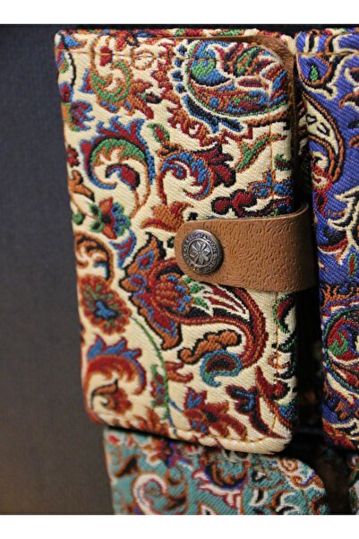 Rug Patterned Terme, Ethnic Patterned, Transparent, Elegant and Durable, Card Holder, Wallet 7/11 cm