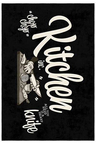 Homefesto Dekoratif Özel Tasarım Yıkanabilir,İnce, Kaymaz Tabanlı, Modern Hal...