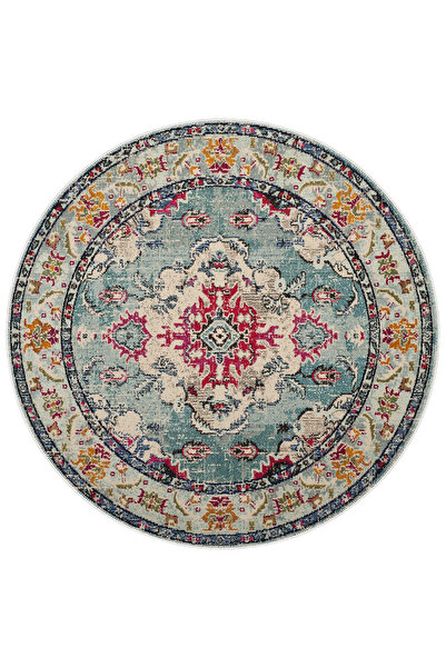 Homefesto Dekoratif Pamuklu Dokuma Taban Ince Modern Yıkanabilir Leke Tutmaz Makine Halısı