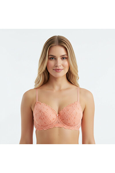 BONBON Women's Half Covered Lace Bra Bb2079