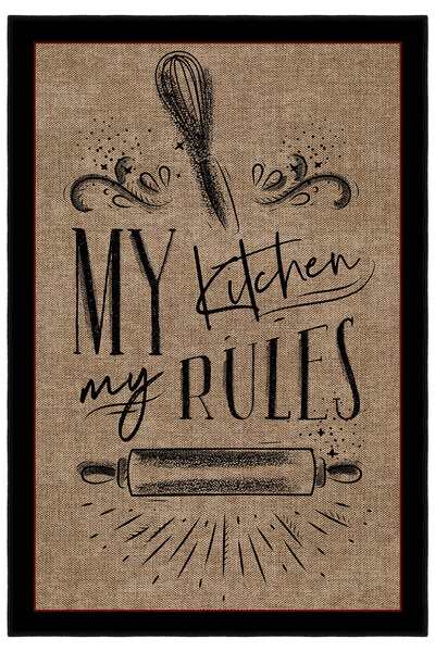 Homefesto Modern Dekoratif Yıkanabilir Kaymaz Taban Halı – İnce, Yumuşak Salo...