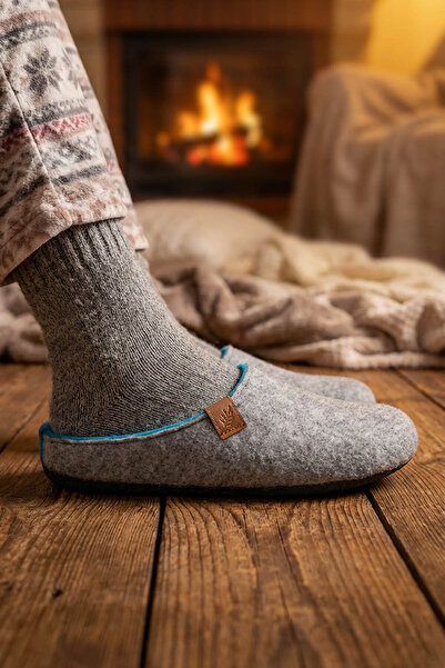 GEZER Kışlık Çıkarılabilir Comfort Taban Kadın Ev Bahçe Terlik