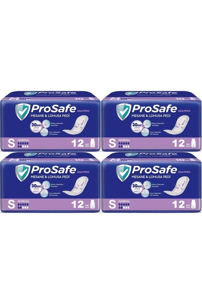 PROSAFE Mesane & Lohusa Pedi S - Küçük - Small Normal 48 Adet (4PK*12)
