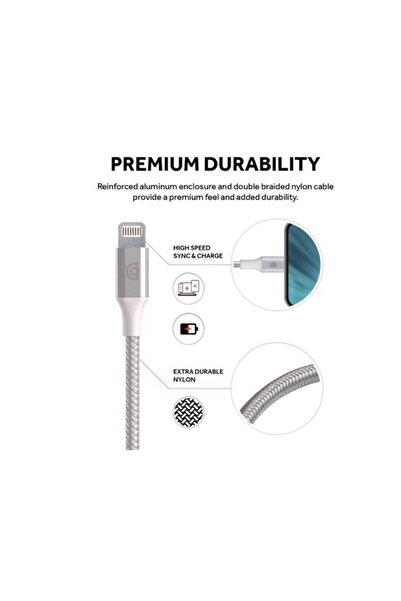 Griffin كيبل جريفن USB-C to Lightning بطول 90 سم