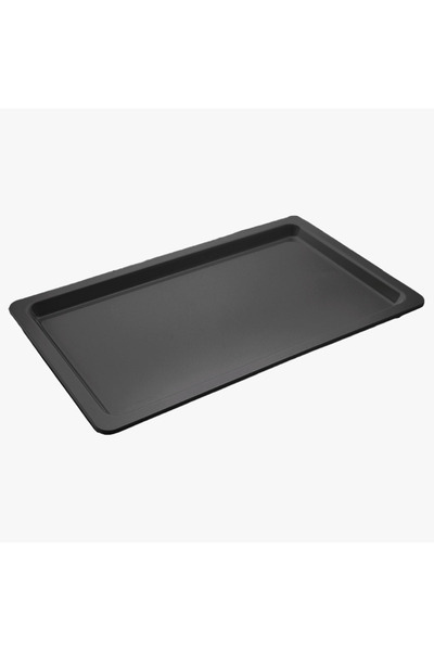 HIC Melamine Regtangular Serving Plate Black Color Size 53 cm