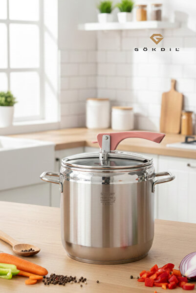 Gökdil Bonera Vita Stainless 8 Lt Pressure Cooker