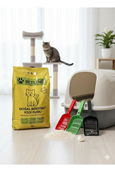 BETLİNE KEDİ KUMU (10 L KÜREK HEDİYELİ)