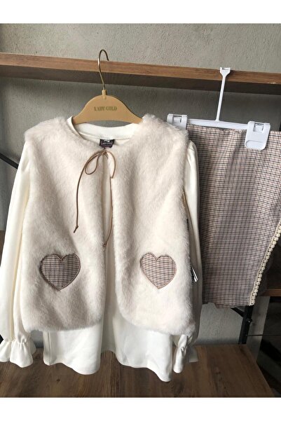 Lunas tekstil Set cu vestă triplă, fustă și pantaloni scurți