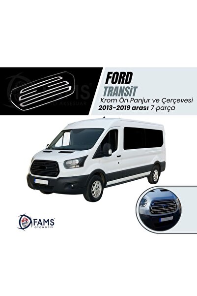 FAMS OTO AKSESUAR F, Transit Krom Ön Panjur Çerçeve 7 Parça 2013-2019 Uyumlu ...