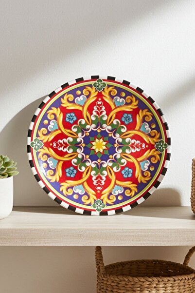 Külsan 11945.CW.COR - Tilda Cordoba Yuvarlak Tabak 45 cm, Thermoset Melamin