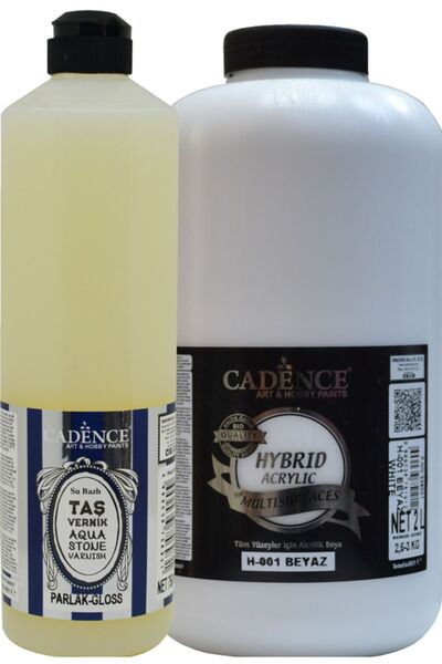 Cadence Multisurfaces  H-001 Beyaz 2 lt+ Taş Vernik 750 ml