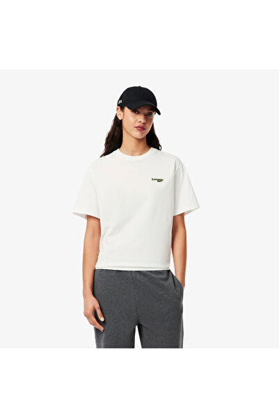 Lacoste Oversized Short Cut Cotton Logo T-shirt - TF7606-00-70V