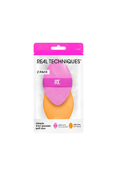 Real Techniques Real Techniques Miracle 2-in-1 Powder Puff Duo, 2 Pack